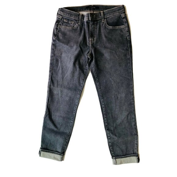 J Brand Womens Denim Gray Johnny Cropped Jeans Size 25 Obecura JB001564 - Picture 10 of 11